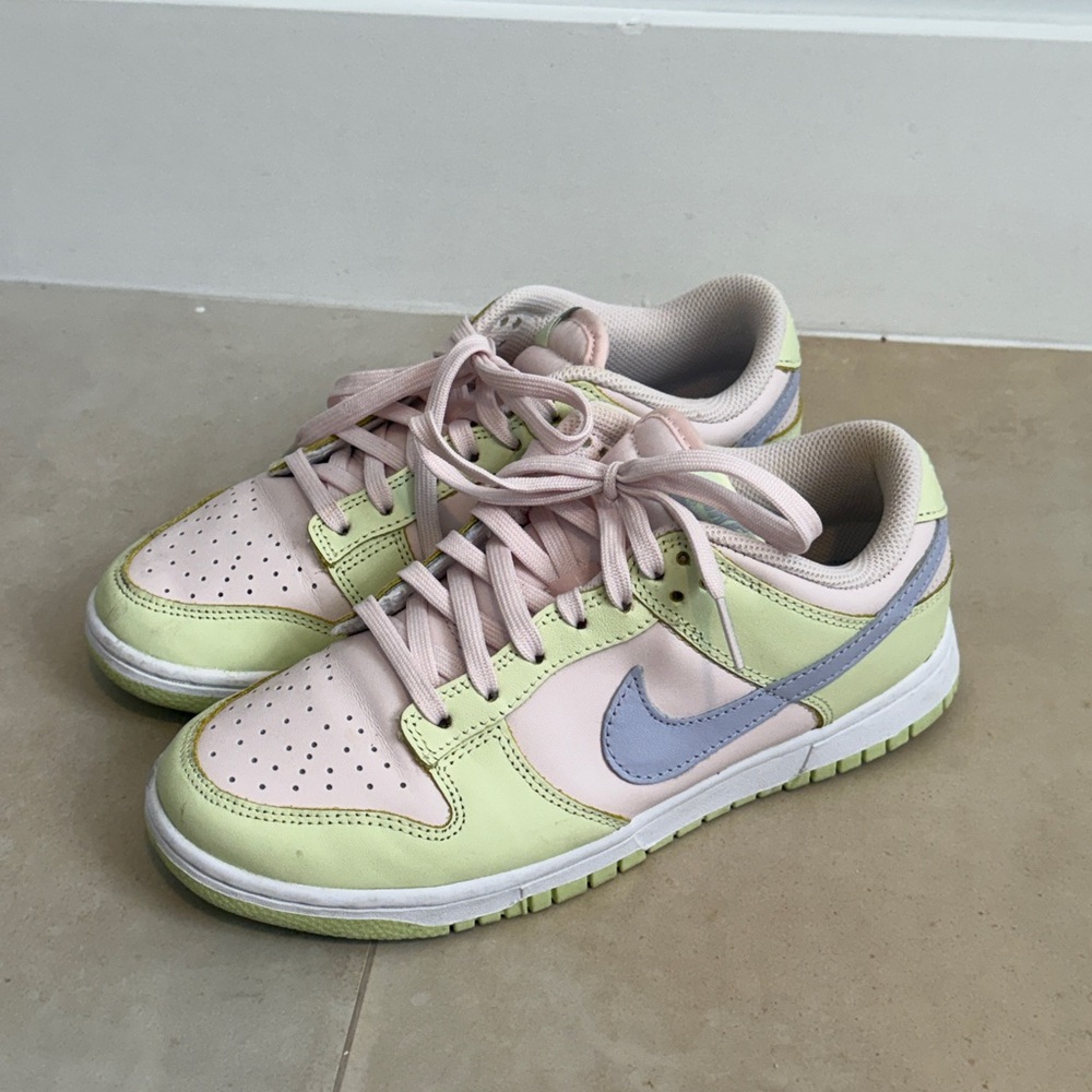 Nike Pastel Pink and Green Sneakers